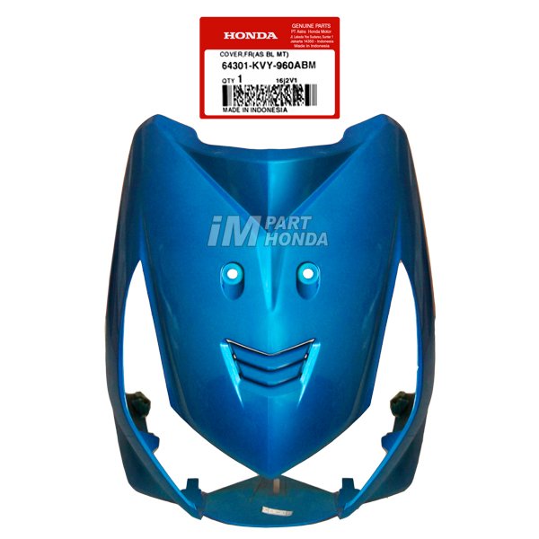[INSTANT SAMEDAY] 64301-KVY-960ABM Cover Front Panel Tameng Lampu Depan Beat Karbu 2007 Biru Muda