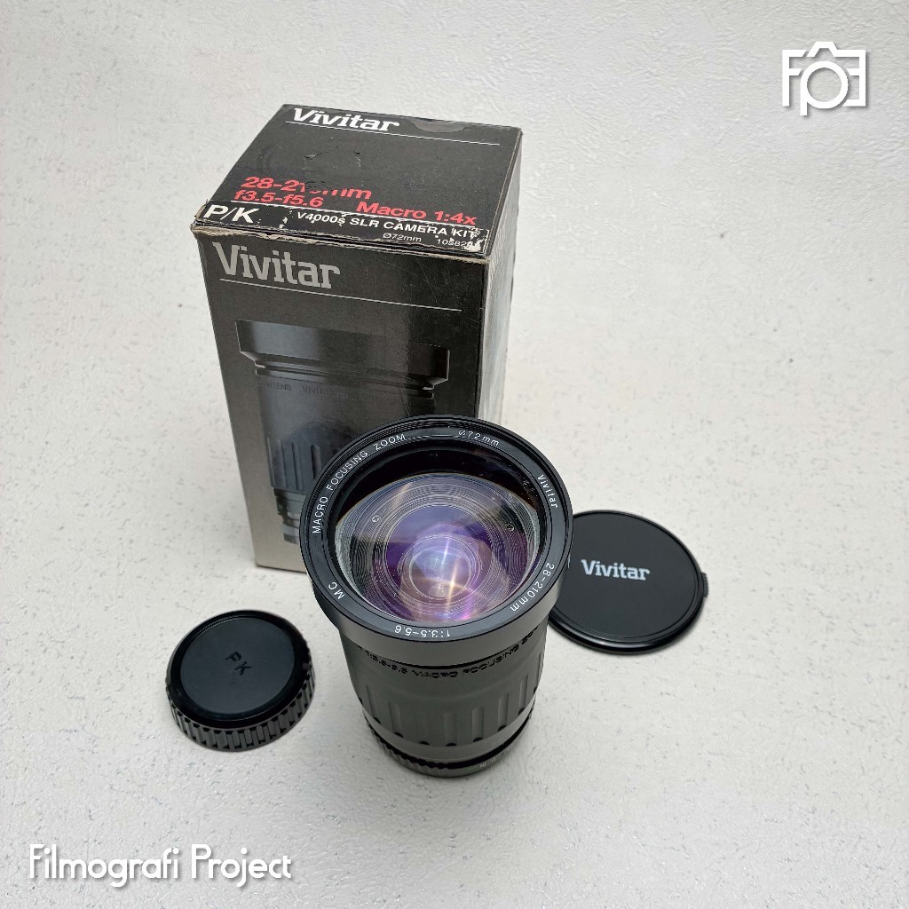 Vivitar 28-210mm f/3.5-5.6 | AS IS | for Pentax K PK Ricoh - Lensa Manual Kamera Analog Camera Vinta