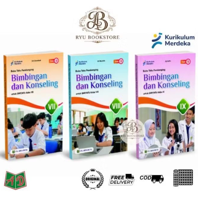 Buku Bimbingan Konseling SMP/MTs 7 8 9 | Merdeka | CV.Arya Duta