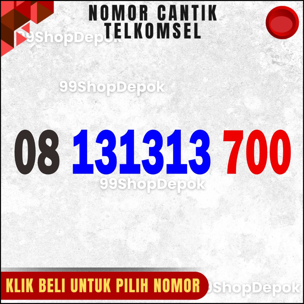 Nomor Cantik Simpati 11 DIGIT, TELKOMSEL 131313, Nomer Cantik Simpati 4g 5g Kartu Perdana 131313 700