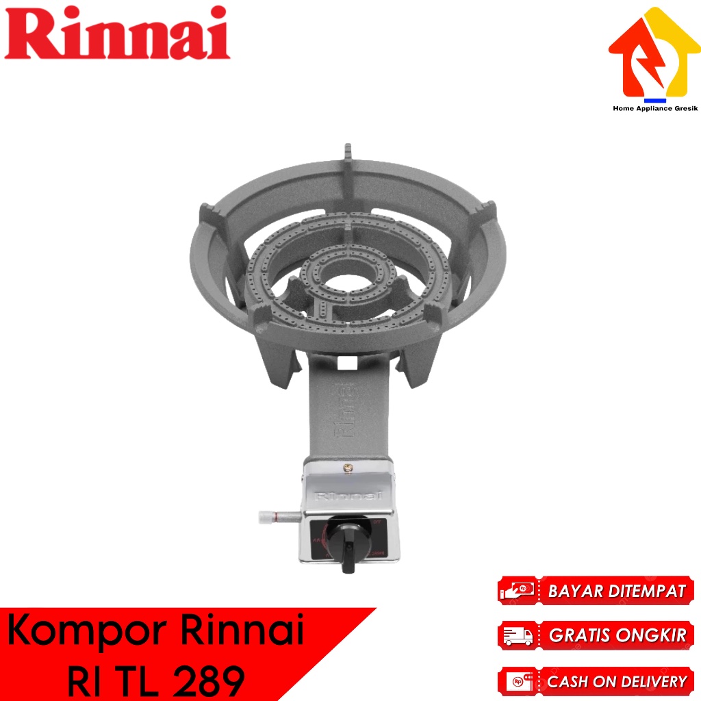 Kompor Gas Komersial 1 Tungku Rinnai TL 289 RI / Rinnai Kompor TL289RI