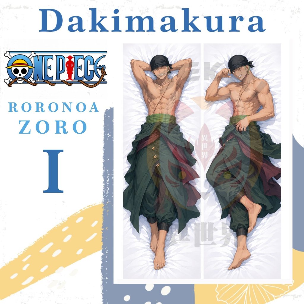 DAKIMAKURA RORONOA ZORO One Piece - Sarung bantal Husbu Waifu Anime One Piece
