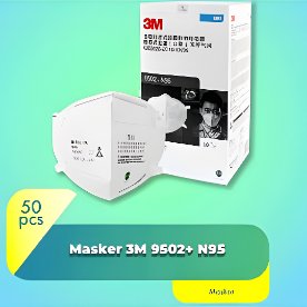 Masker 3M N95 9502+ isi 50
