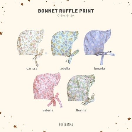 BOHOPANNA - BONNET RUFFLE PRINT