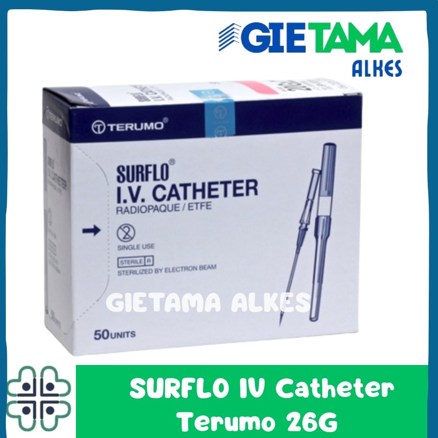 Surflo Terumo / Jarum Infus Surflo / Jarum IV Catheter Terumo 26G