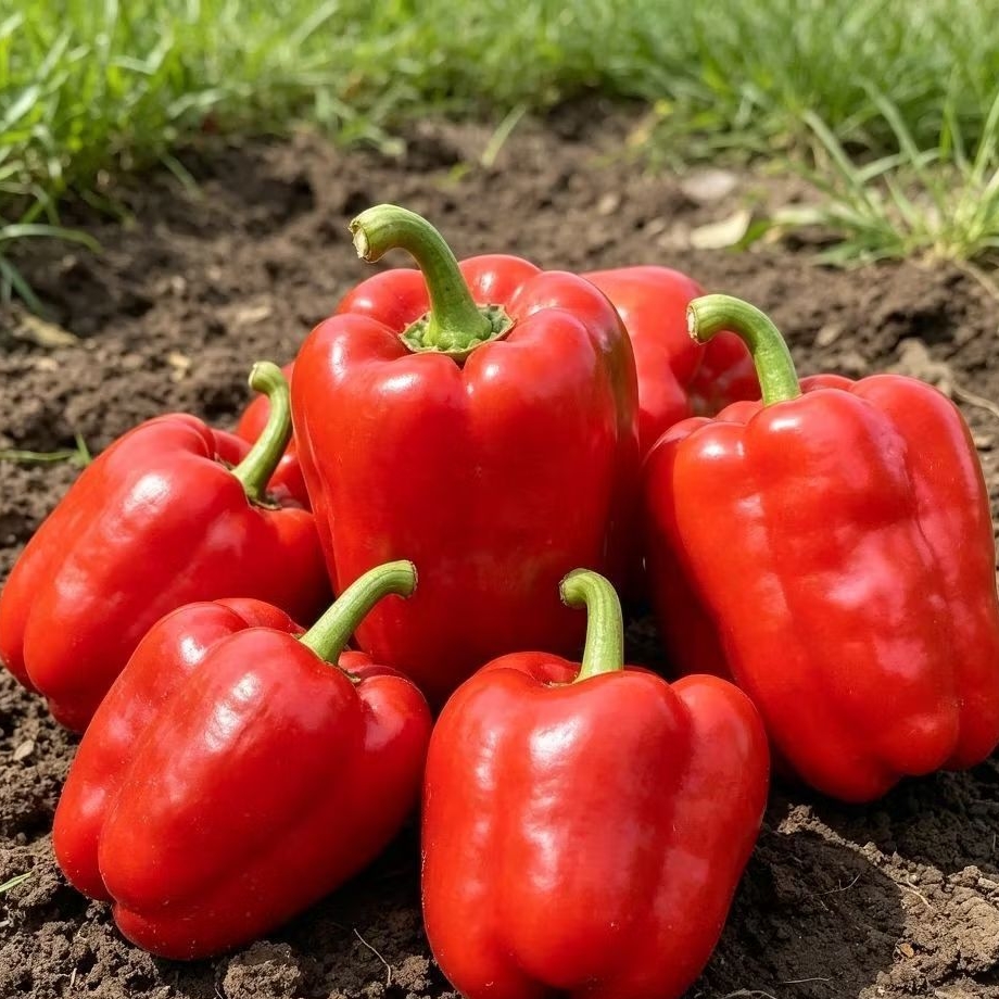 10 Butir Benih Paprika Merah Benih Paprika Siap Semai Benih Paprika Merah