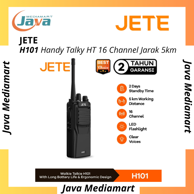 JETE H101 Handy Talky HT 16 Channel Jarak 5km