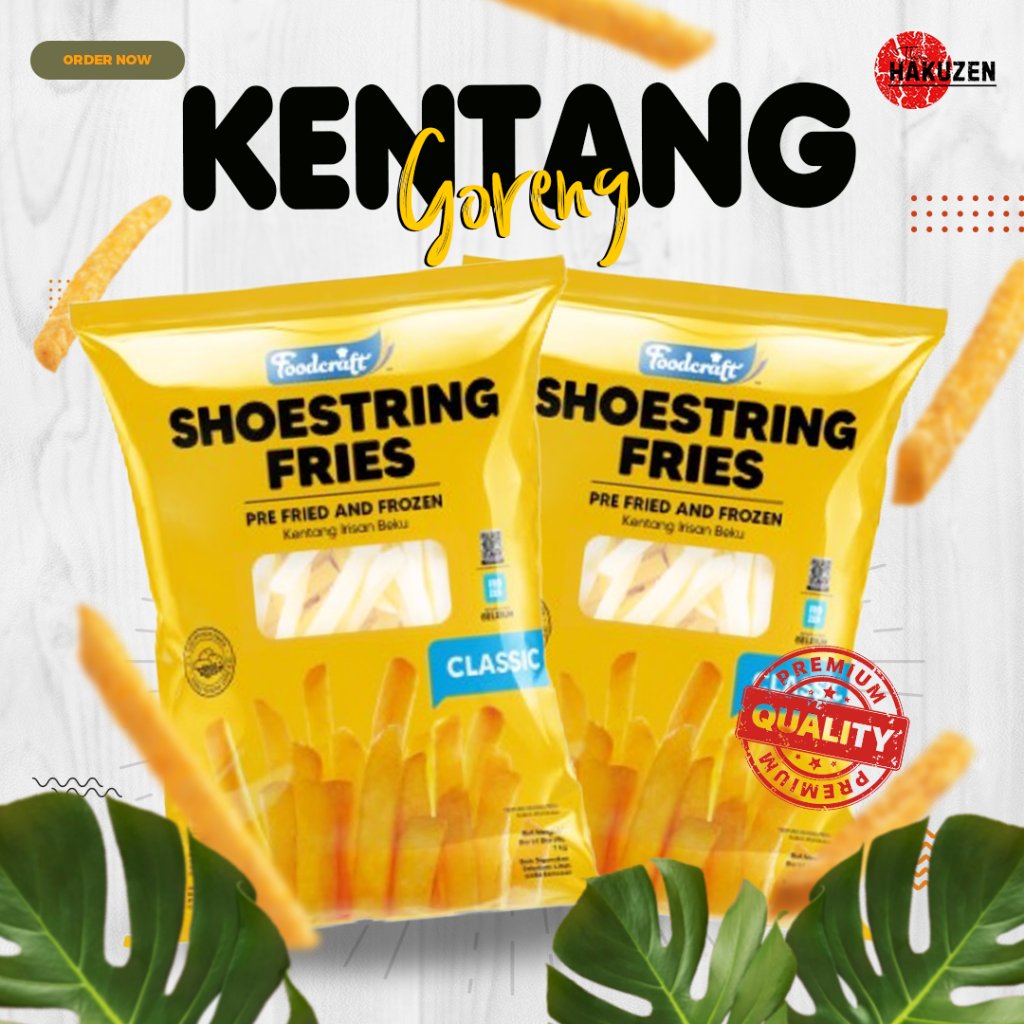 Kentang Goreng Shoestring Foodcraft | French Fries Frozen