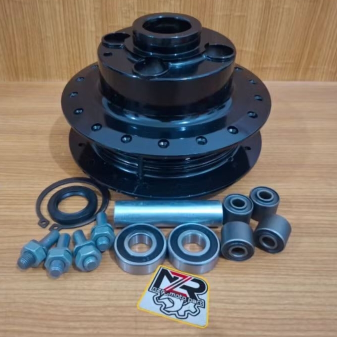 PAKET TROMOL BELAKANG HONDA TIGER 2000 LAMA JARI JARI HITAM EAL