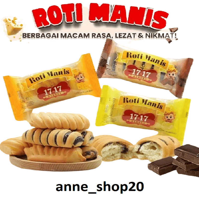 1717 Bakery Roti Manis 1 Dus Isi 24 Pics Mix/Campur (Repack)