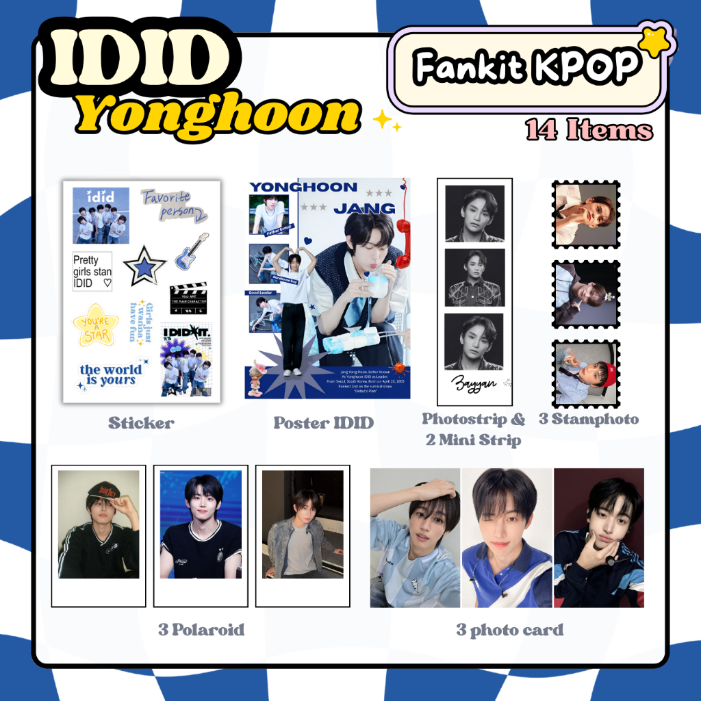 FANKIT KPOP IDID14 Item | GIFT Box Kpop | Hampers IDID Kpop | FANKIT Merch Idid