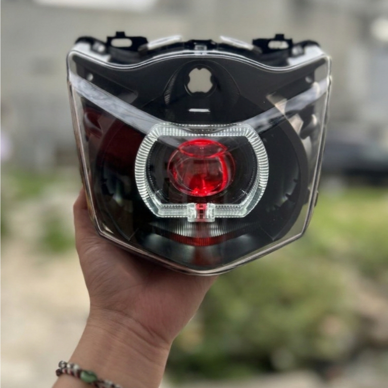 REFLEKTOR LAMPU DEPAN BILED BEAT KARBU / LAMPU BILED BEAT KARBU SUPER TERANG