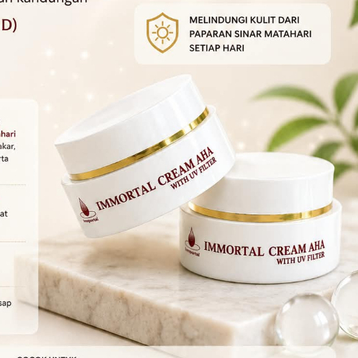 IMMORTAL CREAM AHA WITH UV FILTER