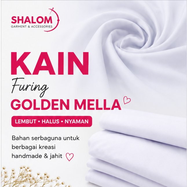 KAIN FURING KATUN ERO GM / KAIN ERO GM WARNA PUTIH