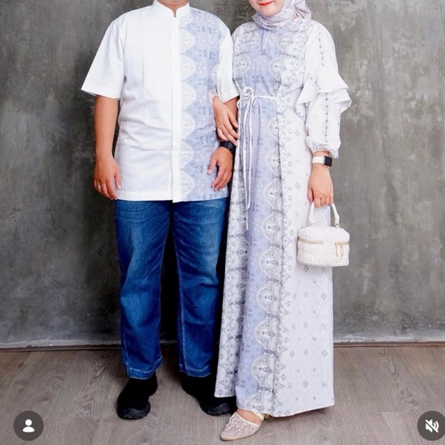 COUPLE SET RAYA VANILLA HIJAB PRELOVED