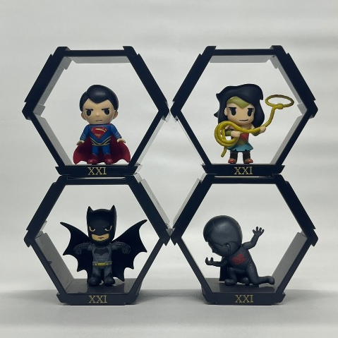 Hexagon XXI Justice League Set of 4 Superman Batman Wonder Woman