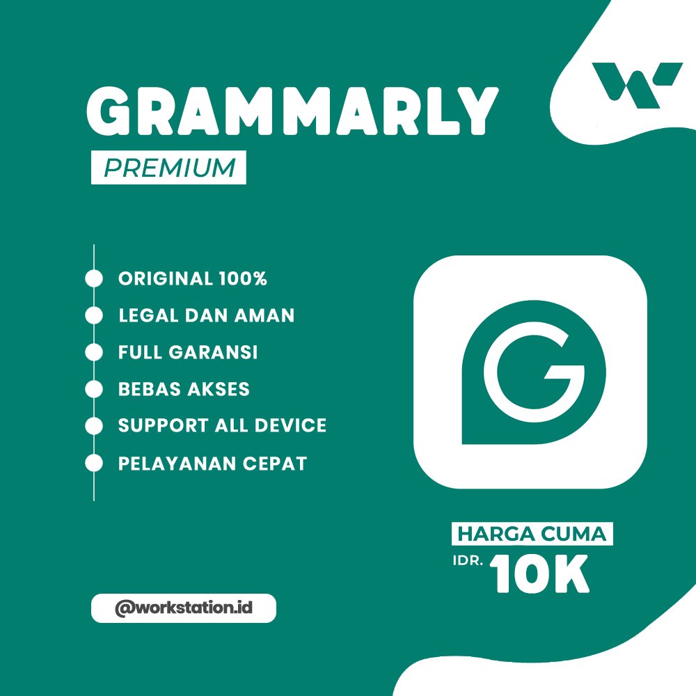 Grammarly Premium 1 Bulan - Official Tools & Services