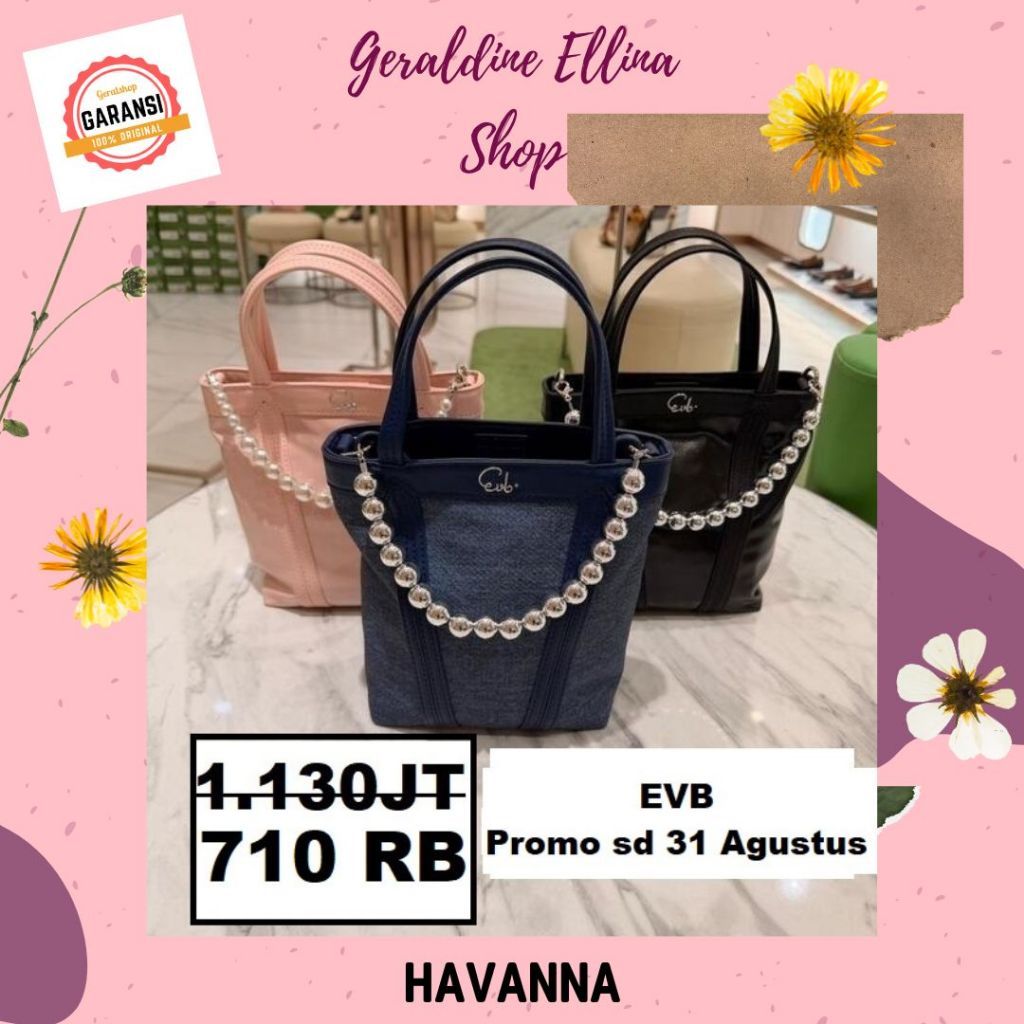 EVB tas wanita HAVANNA Bucket Bag ORIGINAL