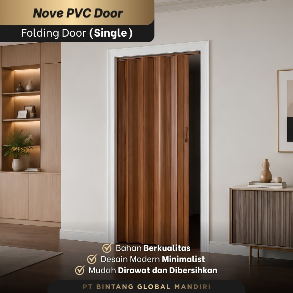 IPB - Nove Pvc Folding Door - Ukuran Custom - Pintu Lipat - Pintu Lipat PVC Partisi Ruangan, Pintu K