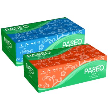 (KHUSUS BATAM) Paseo Smart Facial Tissue 2-Ply 120sheets Box | Tisu Wajah Kotak