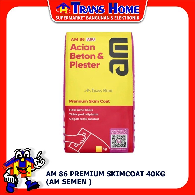 AM 86 PREMIUM SKIMCOAT ACIAN PREMIUM - 40 KG / AM 86 PREMIUM SKIMCOAT