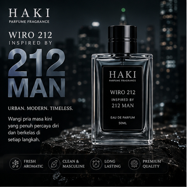 HK Parfum Wiro 212 Inspired by 212 Man Eau De Parfum | Fresh Aromatic Masculine