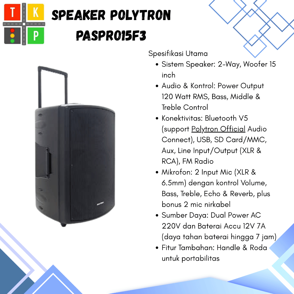 SPEAKER POLYTRON PASPRO15F3