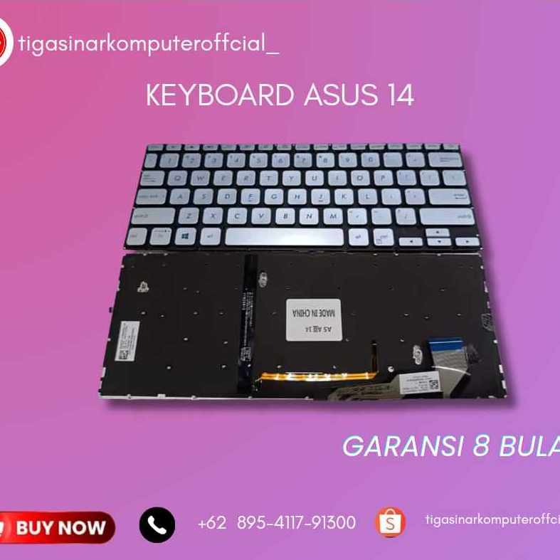 Keyboard Asus  14 K413 K413F K413E K413FA K413EA K413EQ K413FQ BACKLIGHT