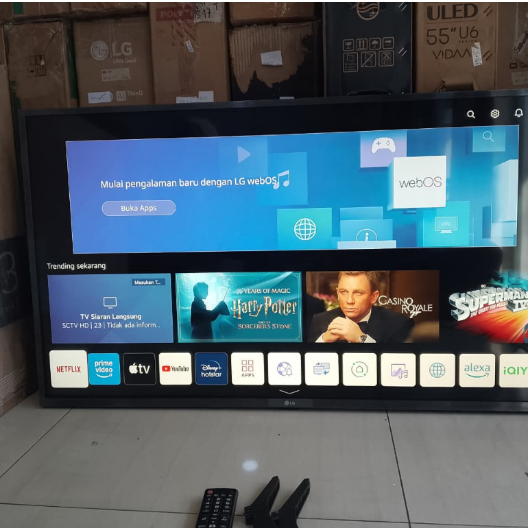 TV LED LG SMART 43 INC UHD 4K NETFLIX YOUTUBE SUDAH DIGITAL KONDISI BEKAS MASIH SEGEL (313L)