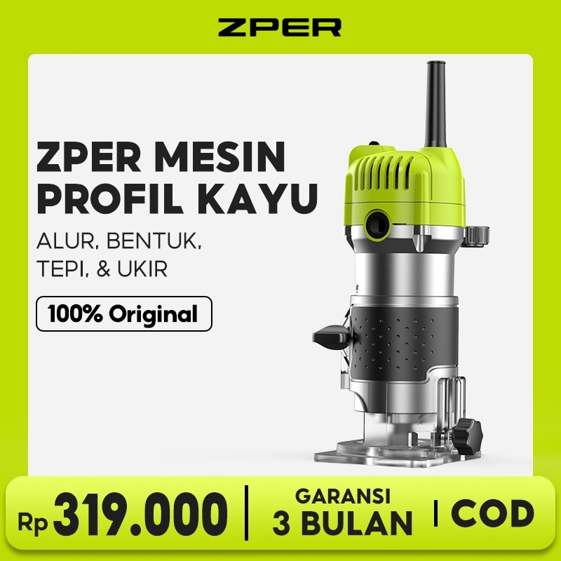 ZACK x ZPER Mesin Profil Kayu Wood Trimmer Kayu Router Kayu Mesin Ukir Kayu maktec 100 Persen Origin