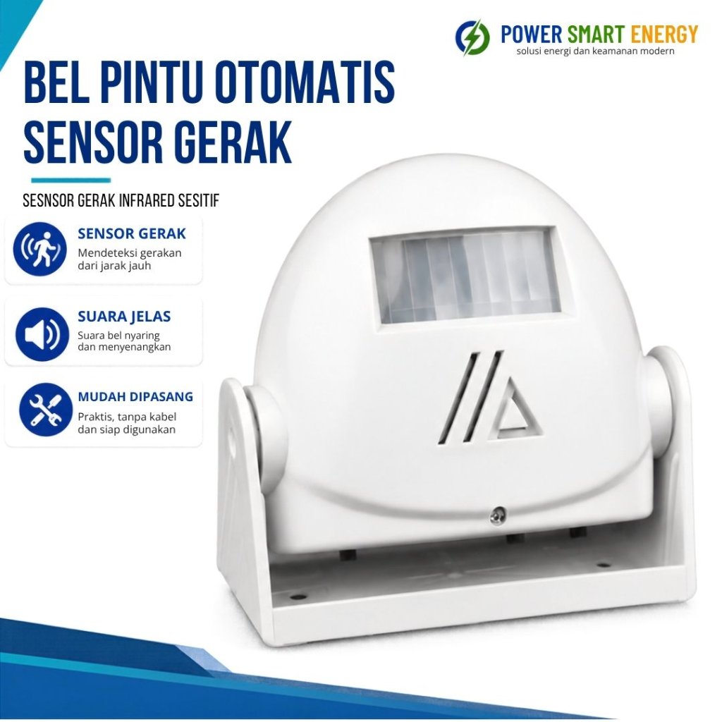Bel Pintu Otomatis Sensor Gerak 38 Nada Tanpa Tombol Cocok Untuk Toko & Rumah