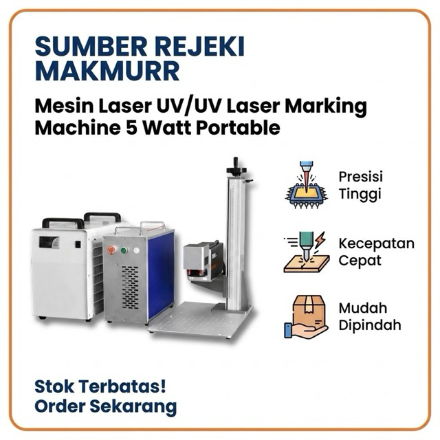 Mesin Laser UV/UV Laser Marking Machine 5 Watt Portable