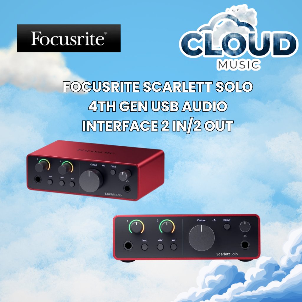 Focusrite Scarlett Solo 4th Generation USB Audio Interface / Focusrite Solo 4th