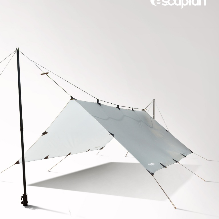 escapian 3x3 tarp tent / flysheet / 19 loop | ASHFALL SERIES