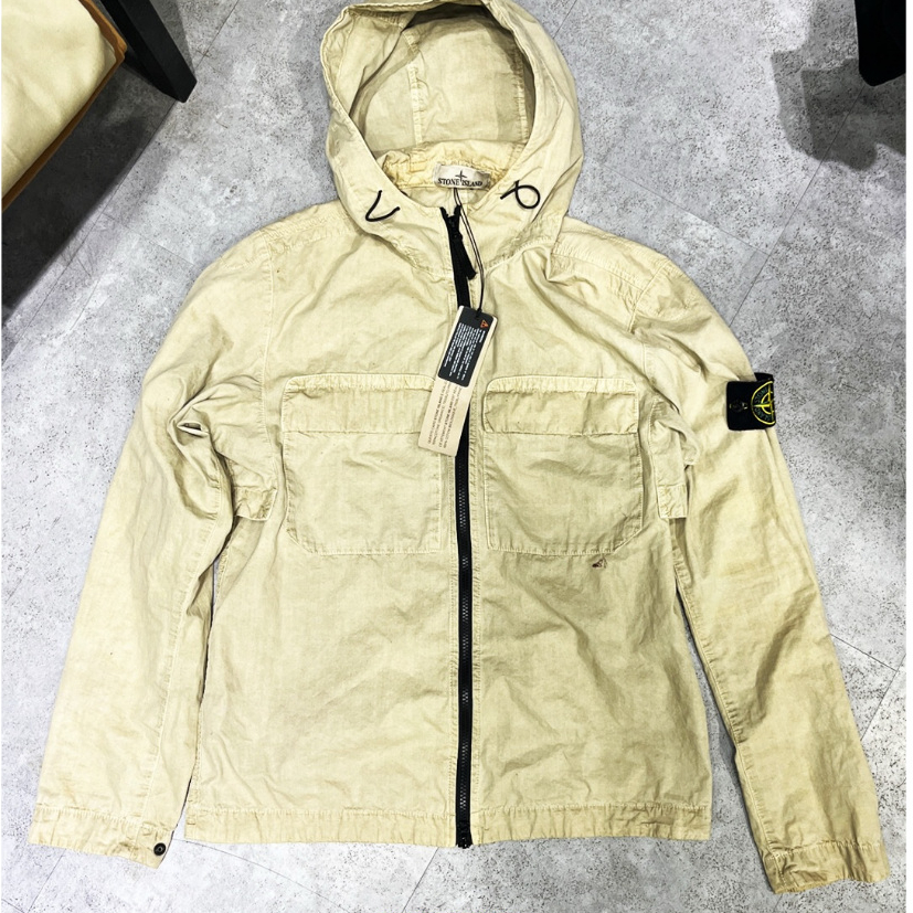 STONE ISLAND SUPIMA JACKET BEIGE EX DISPLAY