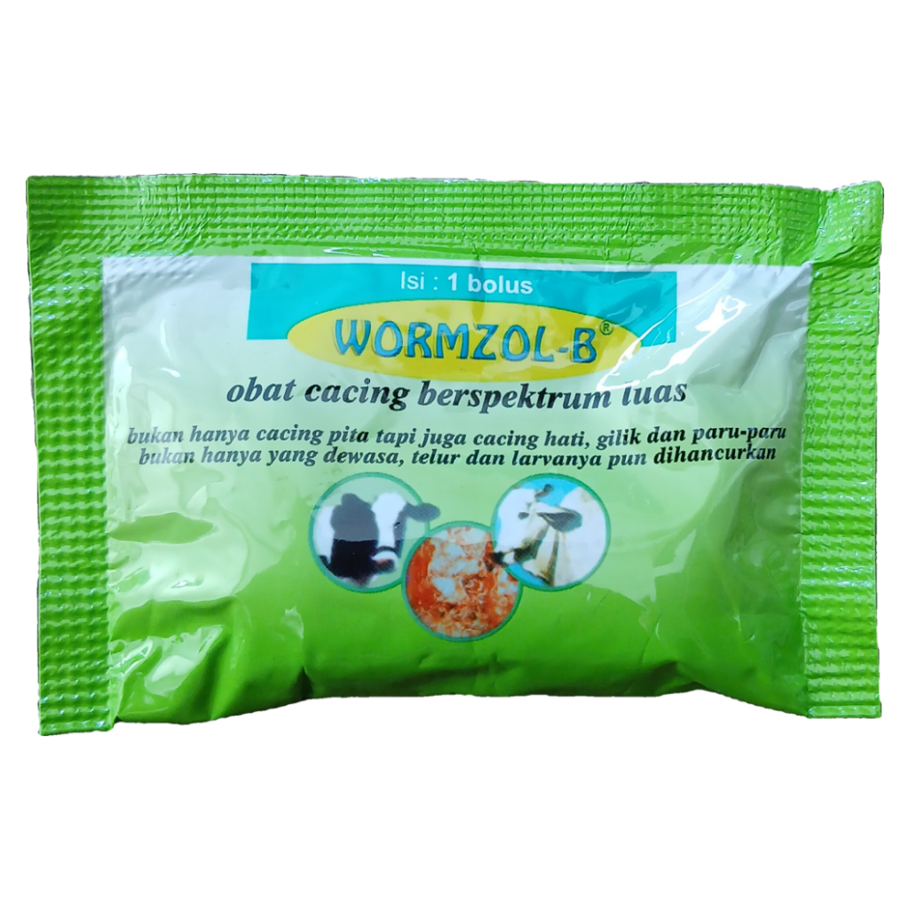 Wormzol B (1 Sachet) Obat Cacing Hewan