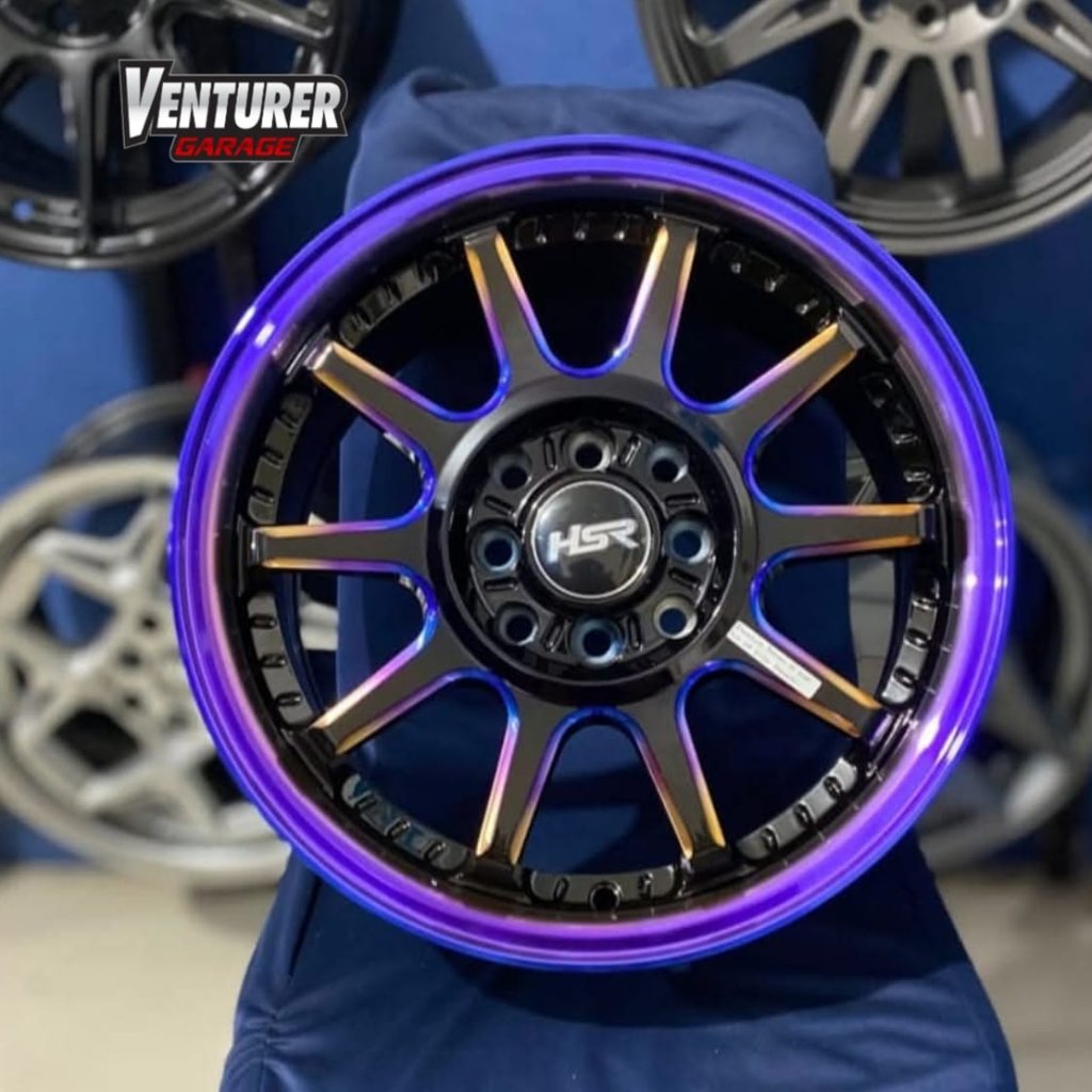 HSR WHEEL Velg Racing Mobil Ring 15 Hsr Gymkana Rainbow Agya Freed Yaris Mobilio Kijang
