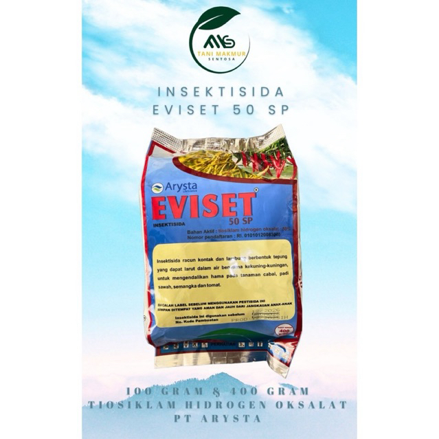Insektisida EVISET 50 SP (Kemasan 100 gram & 400 gram) Arysta
