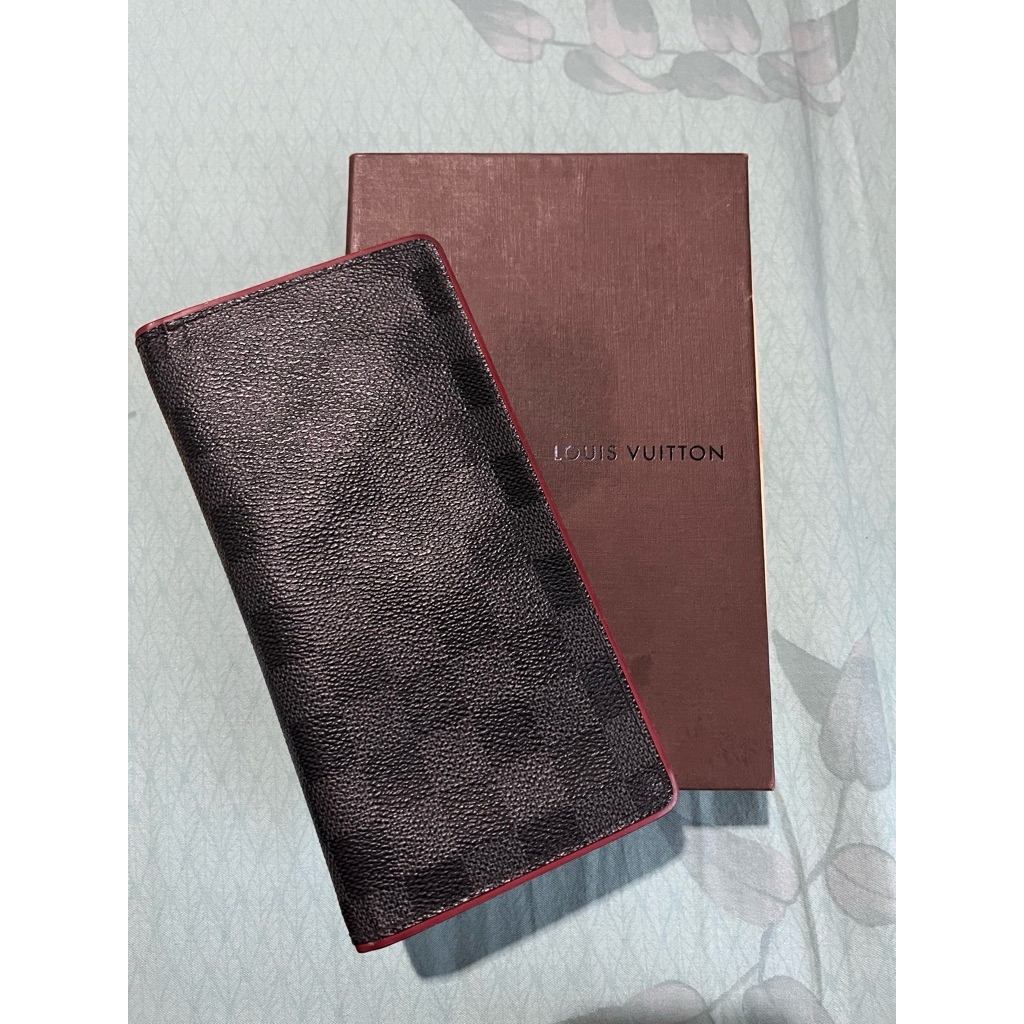 Original Dompet Panjang Louis Vuitton Damier Graphite Brazza