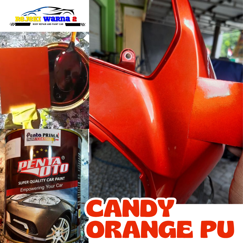 Cat PU Candy Orange Ninja 250cc