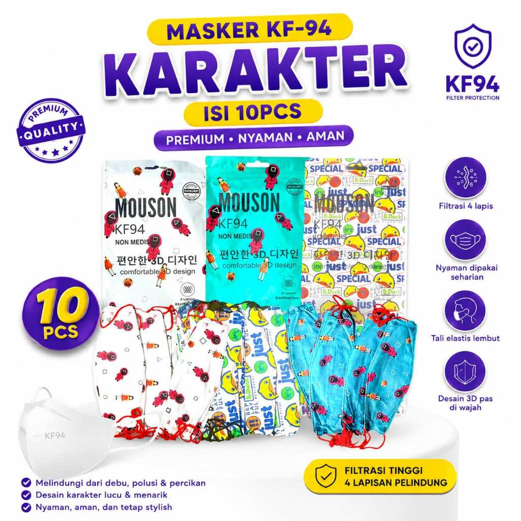 MASKER KF94 MOUSON 10PCS