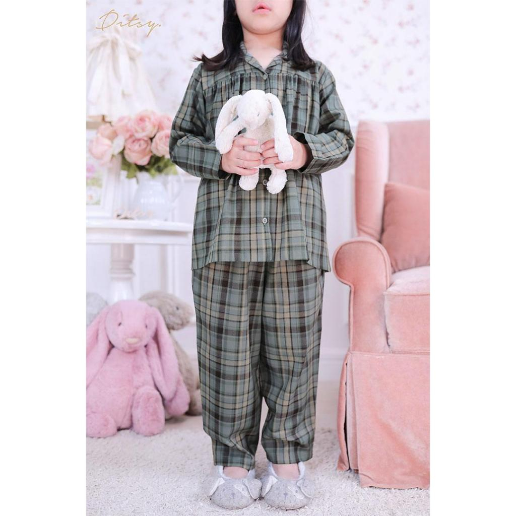 LITTLE VICHY SAGE GREY PAJAMAS SERIES 3 BY DITSY OFFICIAL