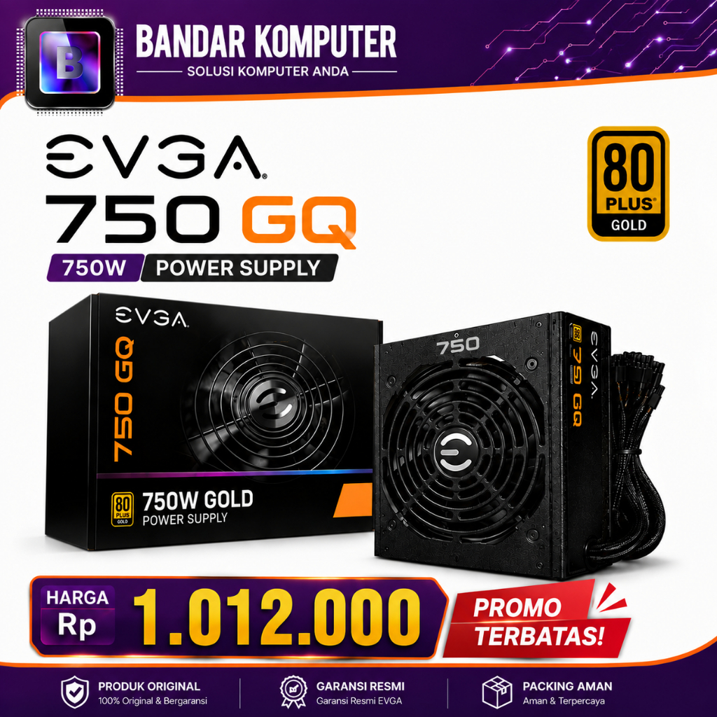 Power Supply EVGA SuperNOVA 750GQ 80 Plus Gold 750W SEMI MODULAR 80+