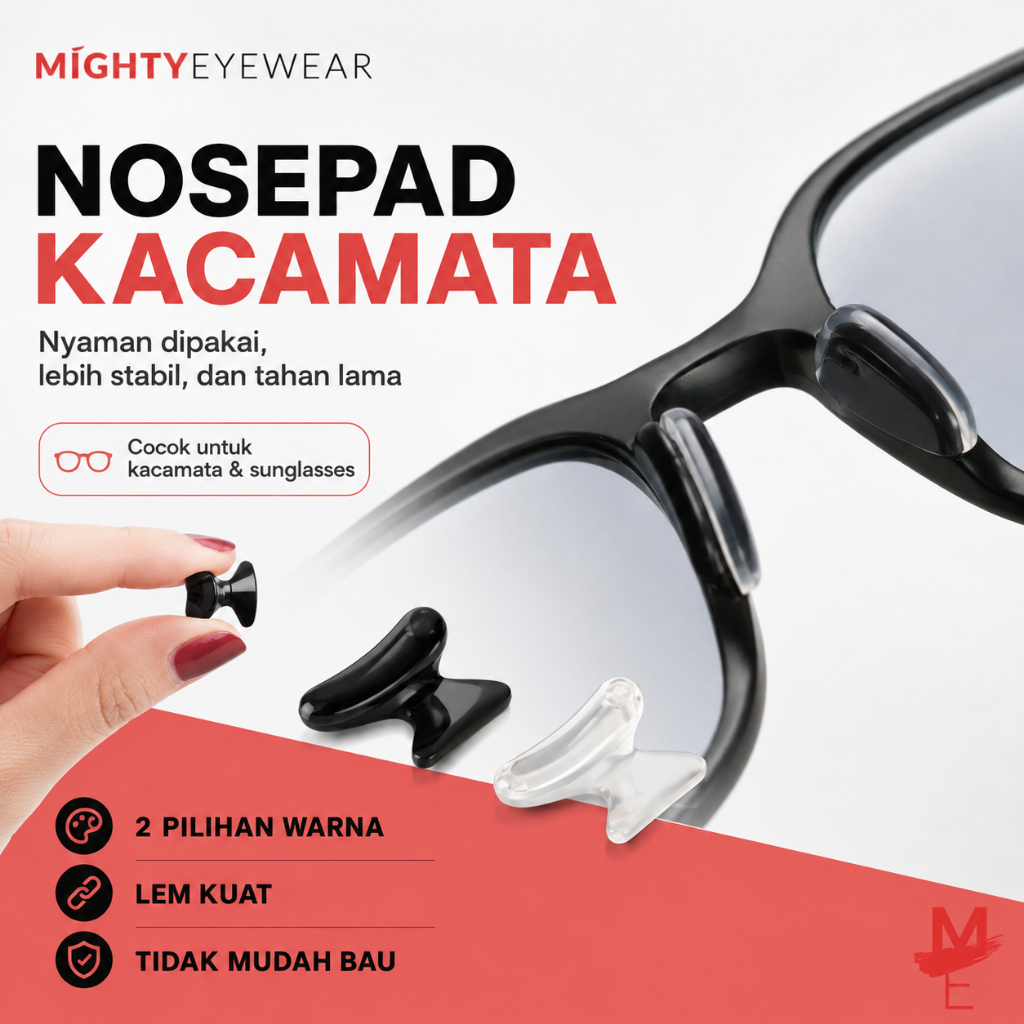 Nosepad Lem Silicone Bantalan Hidung Kacamata nosepad 1 pasang