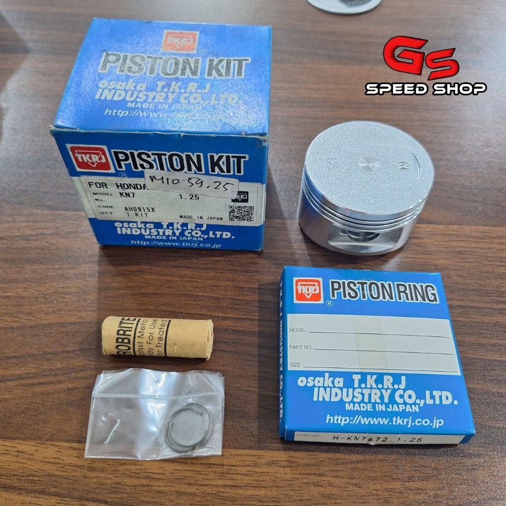 Piston Seher KIT Racing TKRJ Japan Yamaha Mio Karbu Fi Injeksi Sporty Smile Soul Ukuran 59mm 60mm 53
