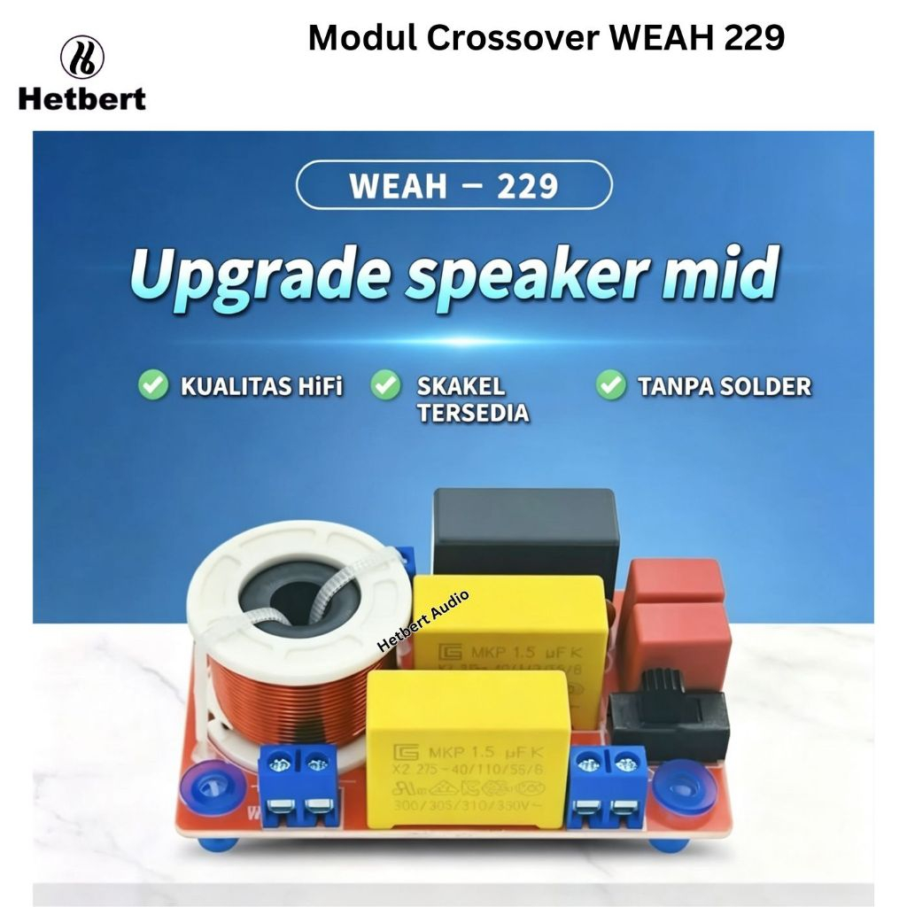[COD] Karaoke Crossover Frekuensi Audio Hi-Fi Crossover Mid‑Range WEAH‑229  Jaringan Pemisah Frekuen