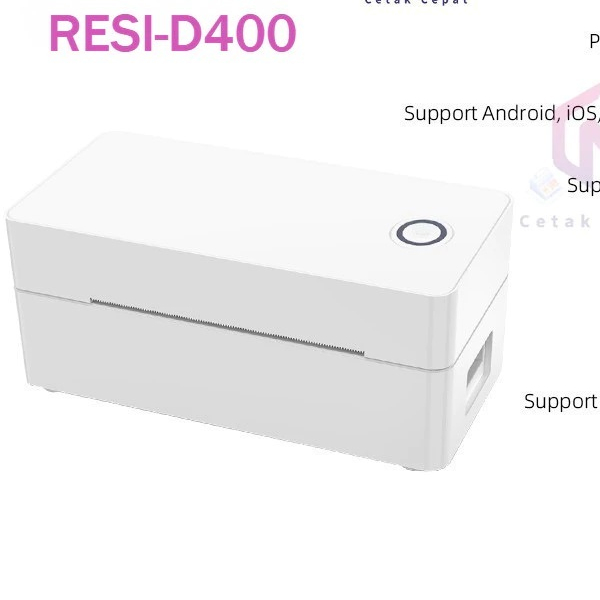 Printer Barcode Thermal D400-white BLUETOOTH 110MM