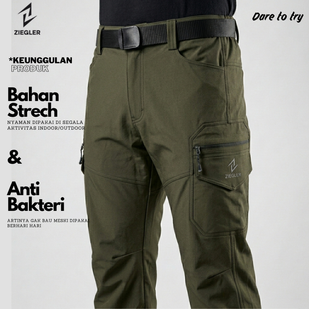 ZIEGLER Celana Gunung Outdoor panjang bahan QUICKDRY Nyaman Pria Wanita Tipe NEKOMA