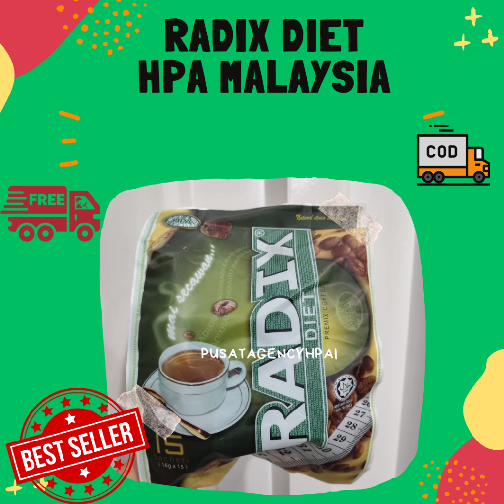 Radix Diet Kopi HPA 15x16gr Membantu Diet Herbal Minuman Kopi