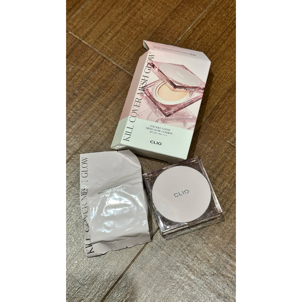 PRELOVED CUSHION CLIO KILL COVER MESH GLOW SHADE 04 GINGER + REFILL